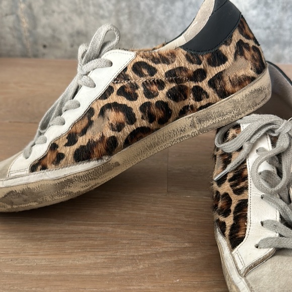 Golden Goose Women's Super-Star in leopard print leather - Picture 8 of 8
